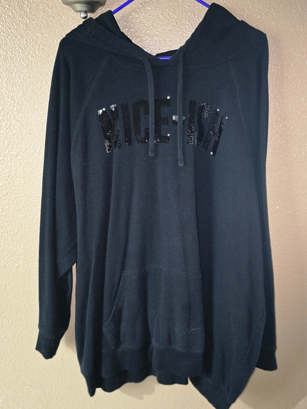 Torrid Sz 5 Black Sequin Accent Hoodie